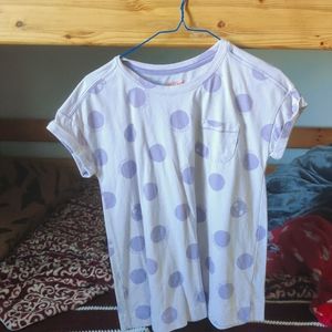 Pastel Purple Polka Dot Shirt